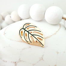 Load image into Gallery viewer, "Swiss Cheese" Monstera Adansonii Lapel Pin