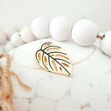 Load image into Gallery viewer, "Swiss Cheese" Monstera Adansonii Lapel Pin