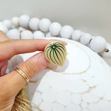 Load image into Gallery viewer, Watermelon Peperomia Leaf Lapel Pin
