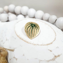 Load image into Gallery viewer, Watermelon Peperomia Leaf Lapel Pin