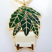 Load image into Gallery viewer, Alocasia Frydek Enamel Keyring
