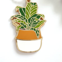 Load image into Gallery viewer, Calathea Enamel Keyring
